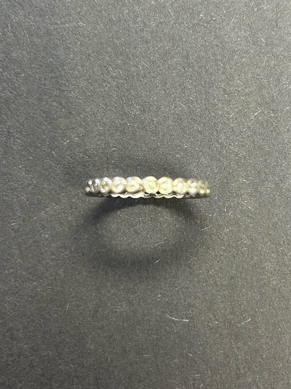 Pandora Delicate Silver Circular  Band Ring - Women Jewelry